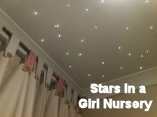 Fiber optic baby nursery ceiling lights twinkle like stars