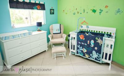 underwater themed baby room