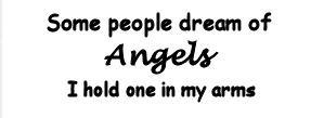 Baby angel newborn nursery wall quote angel saying decals and stickers