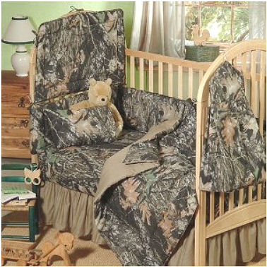 camouflage crib sets