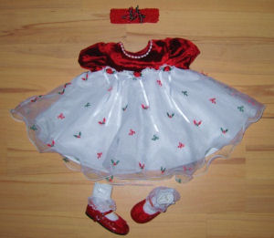 baby girl first christmas dress