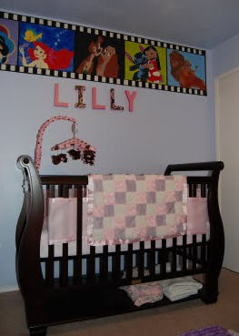 little mermaid disney nursery theme princess castle pink baby girl