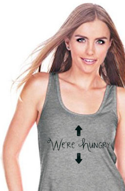 Pregnancy Baby Birth Announcement Tank Top I'm Hungry