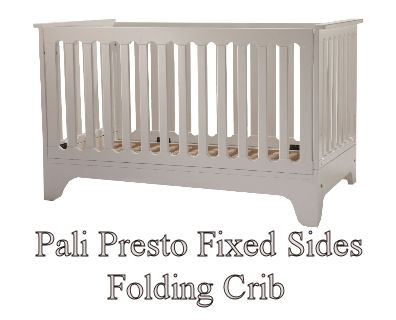 Pali Presto baby crib with fixed folding sides