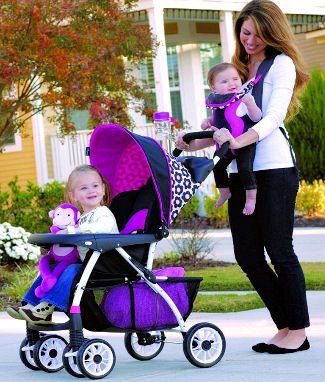pink stroller for baby girl
