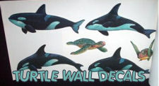 baby sea turtle whale wall decals stickers clings