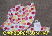 baby girls gymboree cherry cherries sun protection hat