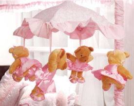 Pink Ballerina Bear Nursery Theme