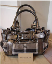 burberry baby diaper bag benton plaid metallic nickle diaper tote boy girl