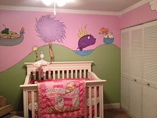 Our baby girl's nursery theme is based on the Dr Seuss quote 