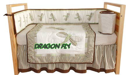 dragonfly nursery theme baby crib bedding decorative items 