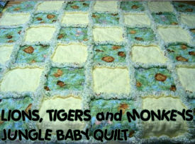 jungle baby quilt crib pattern panel block