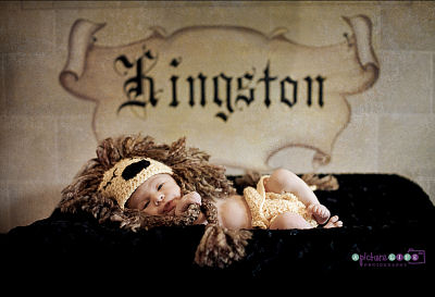 King themed newborn baby boy photo shoot by Ashley of A Picture Life Photography