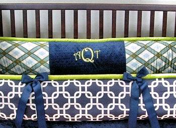 lime green nursery bedding