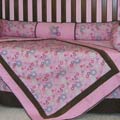 http://modern baby crib bedding contemporary nursery brown pink chocolate sets affordable cheap inexpensive