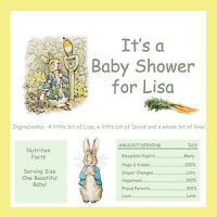 beatrix potter baby shower invitations