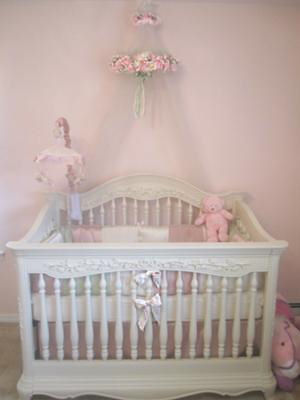 Pink And White Baby Nursery Decorated For Our Princess