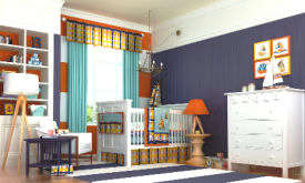 Plaid Curtains And Baby Bedding Sets For The Nursery