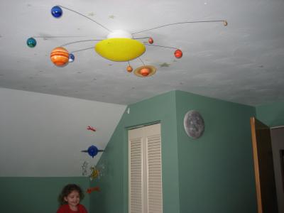 Reach For The Stars Solar System For Kids Ceiling