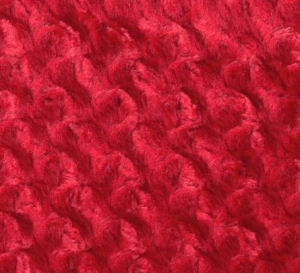 Soft red minky fabric to make a beautiful homemade baby blanket