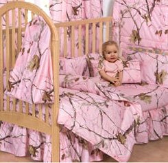 Pink camo baby nursery ideas for a hunting theme for a baby girl