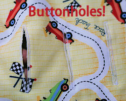 Proper placement of buttonholes or strap openings is a very important part of the stroller liner sewing pattern