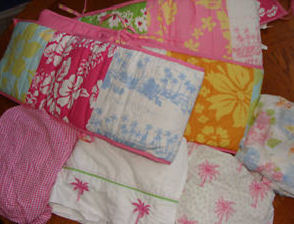 hawaiian crib bedding