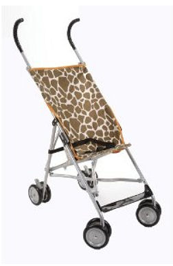 Cosco Lightweight umbrella stroller in giraffe print